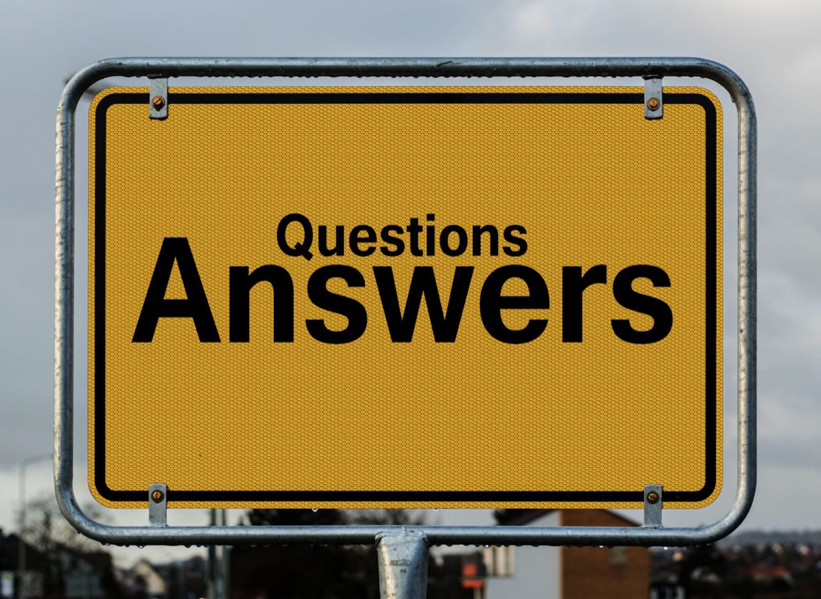 questions and answers sign