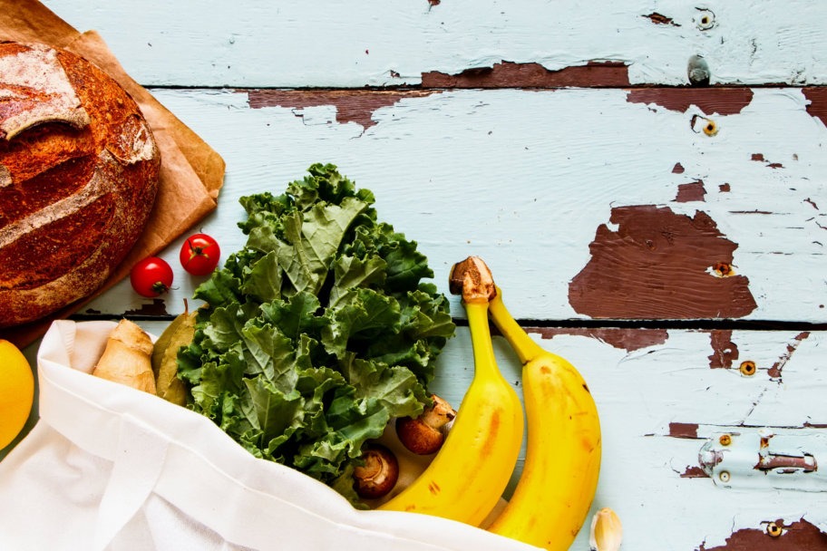 organic food on table